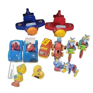 Sesame Street Mixed lot Toys Elmo Big Bird airplanes etc...